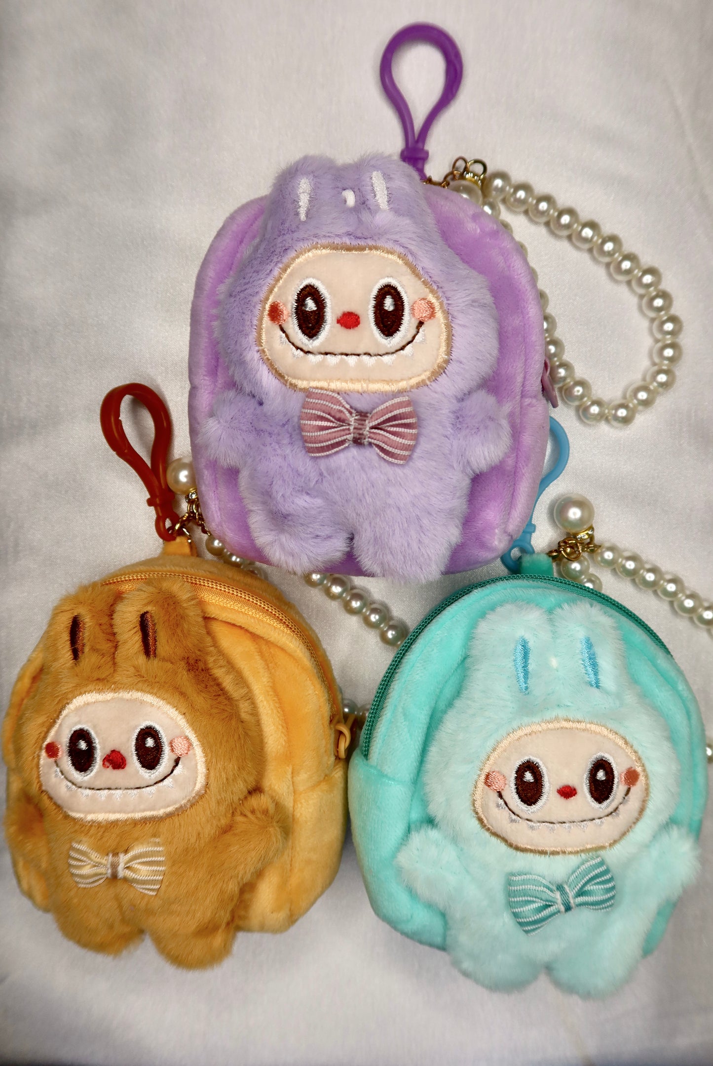 Fuzzy L’bubu Backpack Keychain