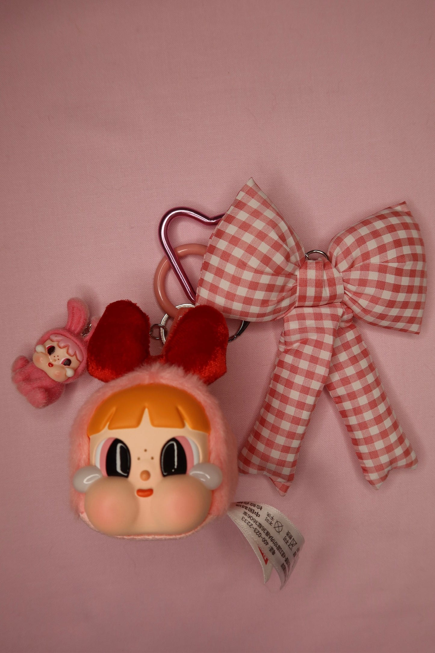 Crybaby Blossom Face Plush Keychain