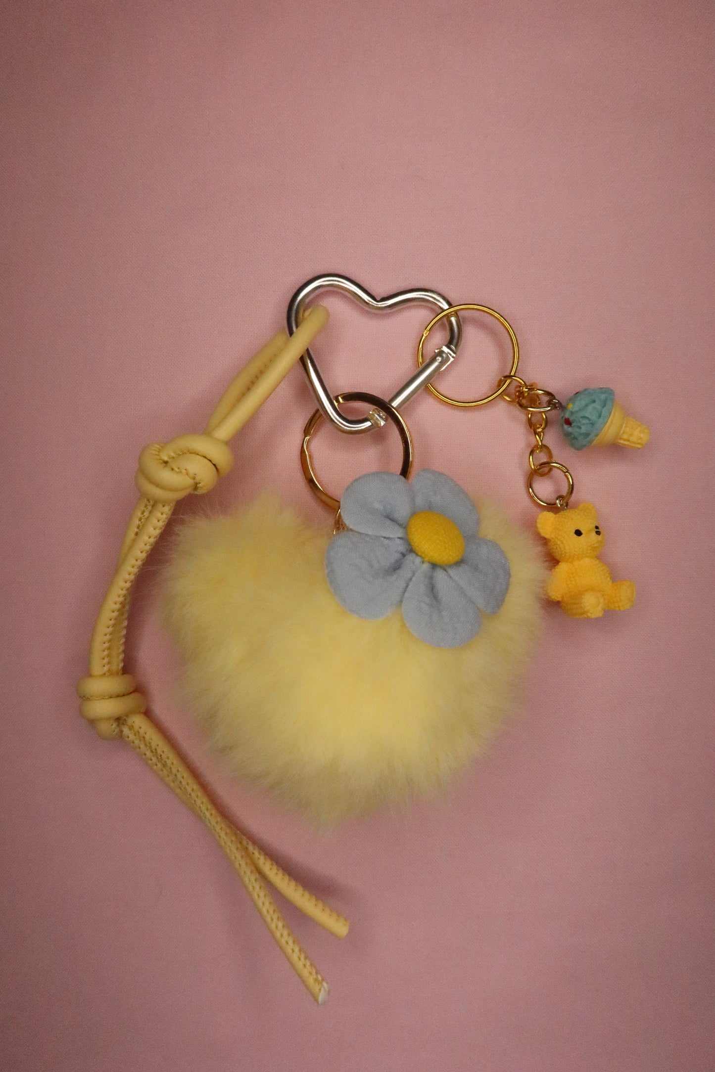 Yellow Heart Keychain