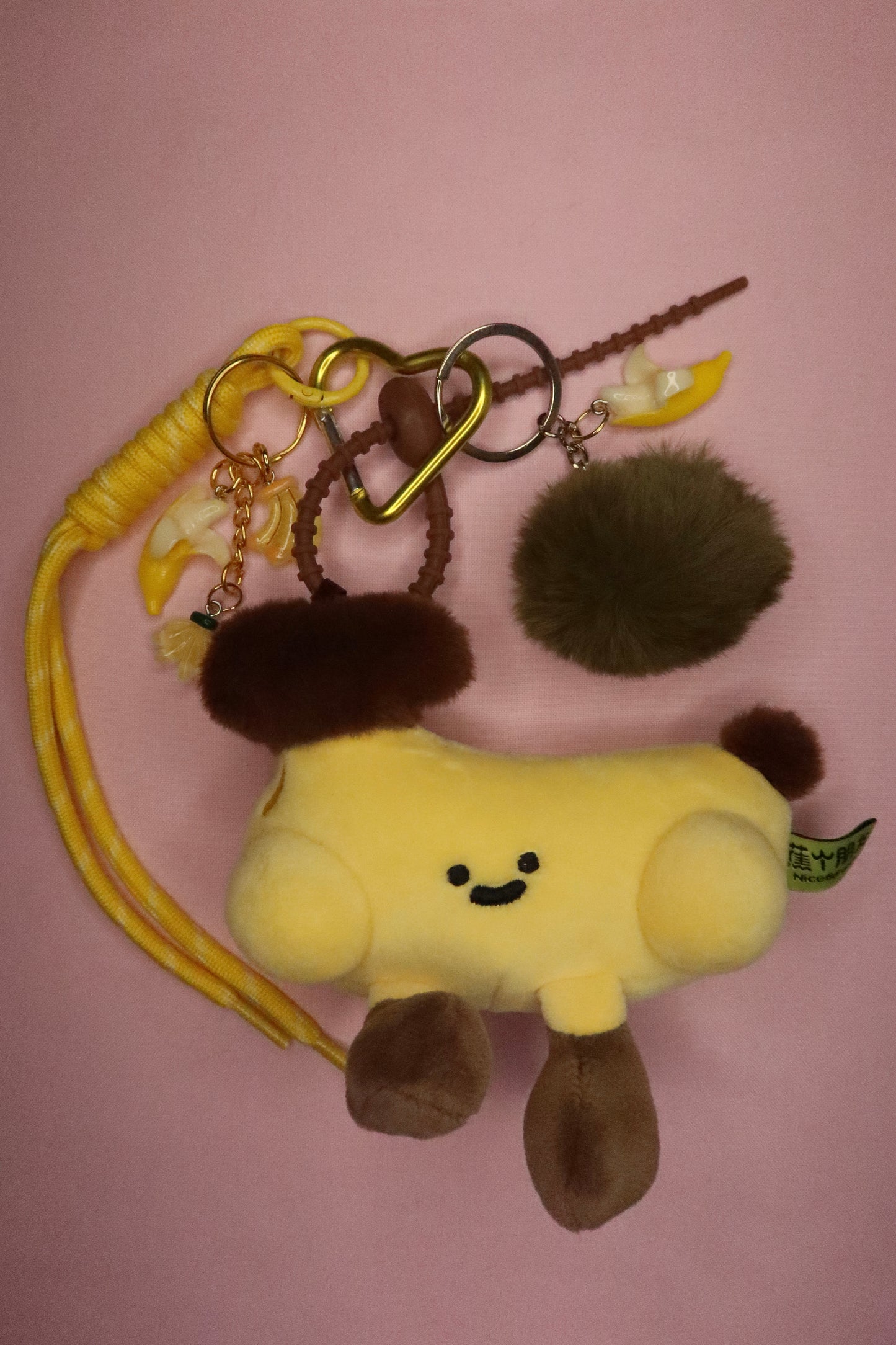 Jellycat-Inspired Banana Plush Keychain