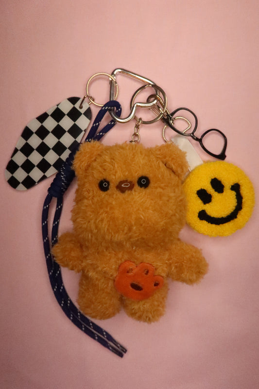Teddy Bear Plush Keychain