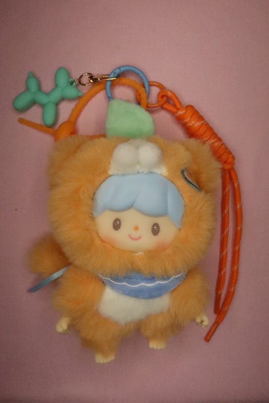 Orange zZoton Cat Keychain