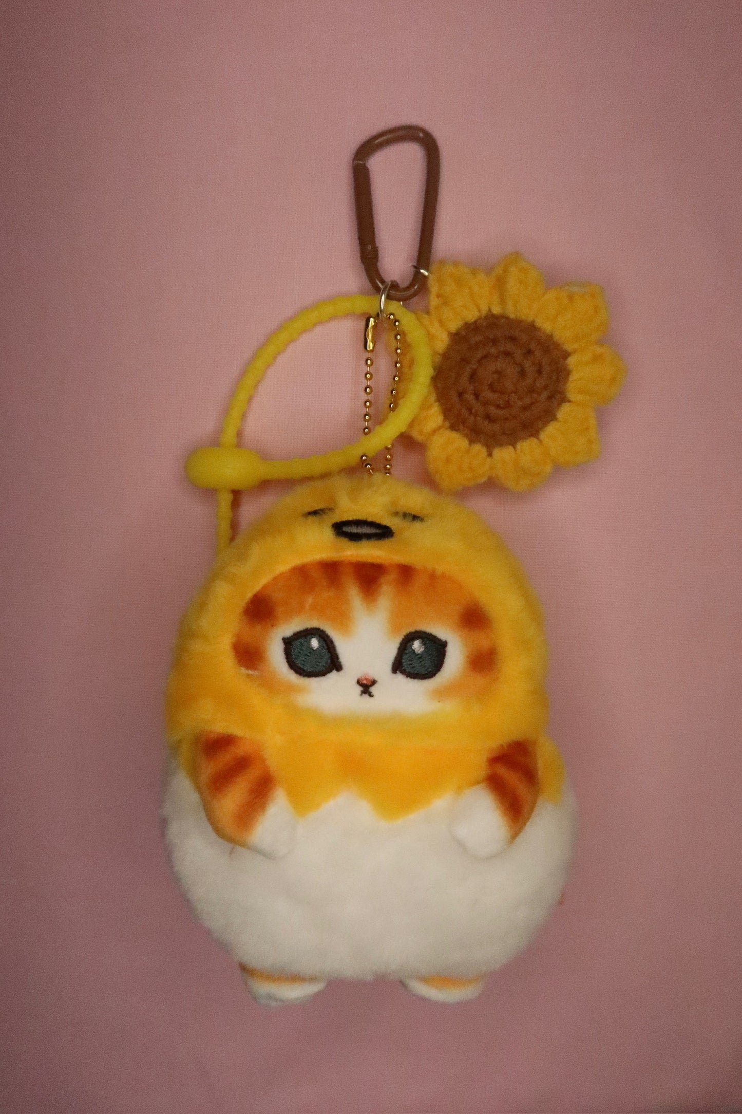 Gudetama Kitty Plush Keychain