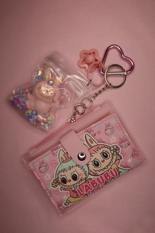 Wallet Keychain Combo – Pink #3