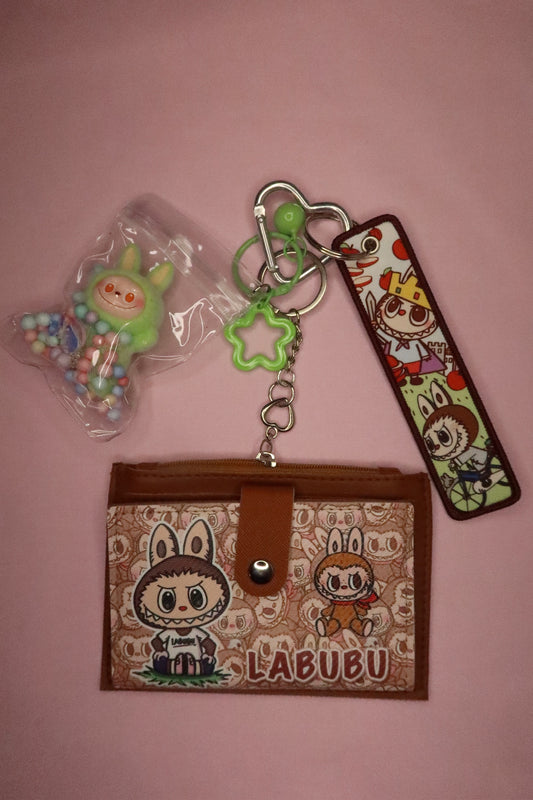 Wallet Keychain Combo – Brown