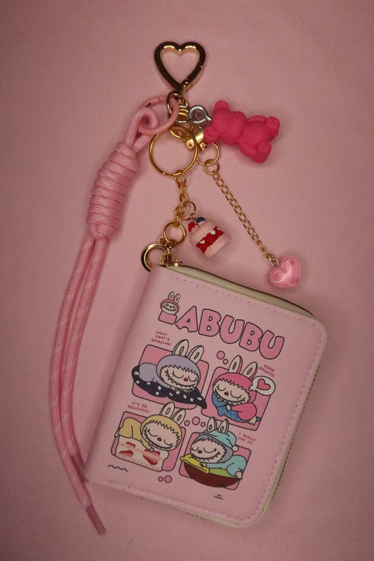 Wallet Keychain Combo – Pink #2