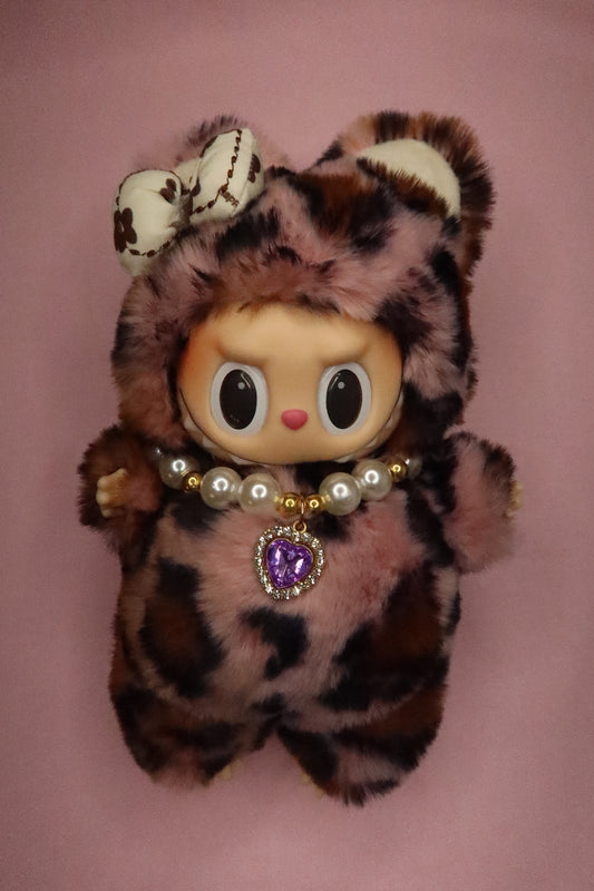 Fluffy Pink Leopard Bubu